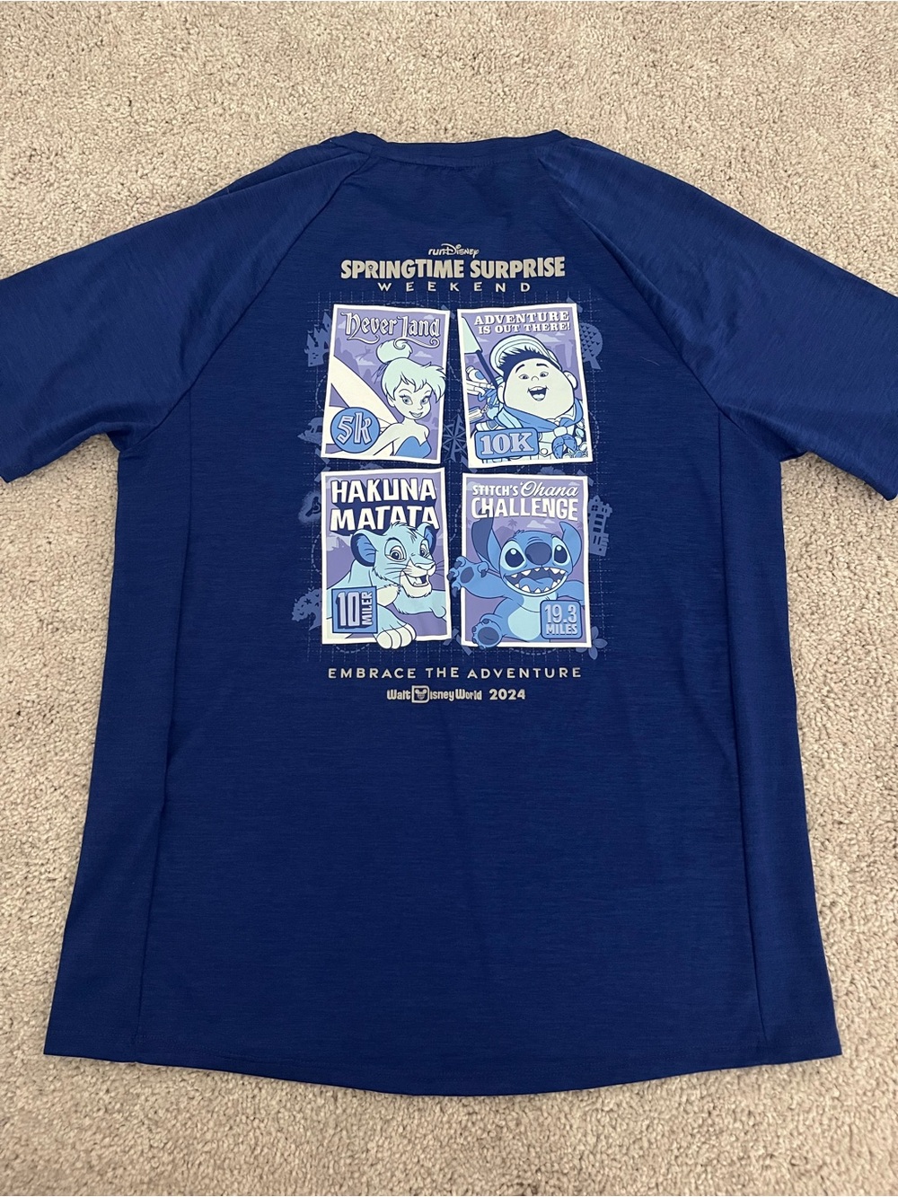 RunDisney Navy & Light Blue Springtime Surprise 2024 Weekend Tee